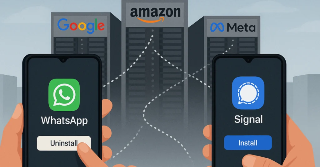 Switching from WhatsApp to Signal? You’re still dependent.